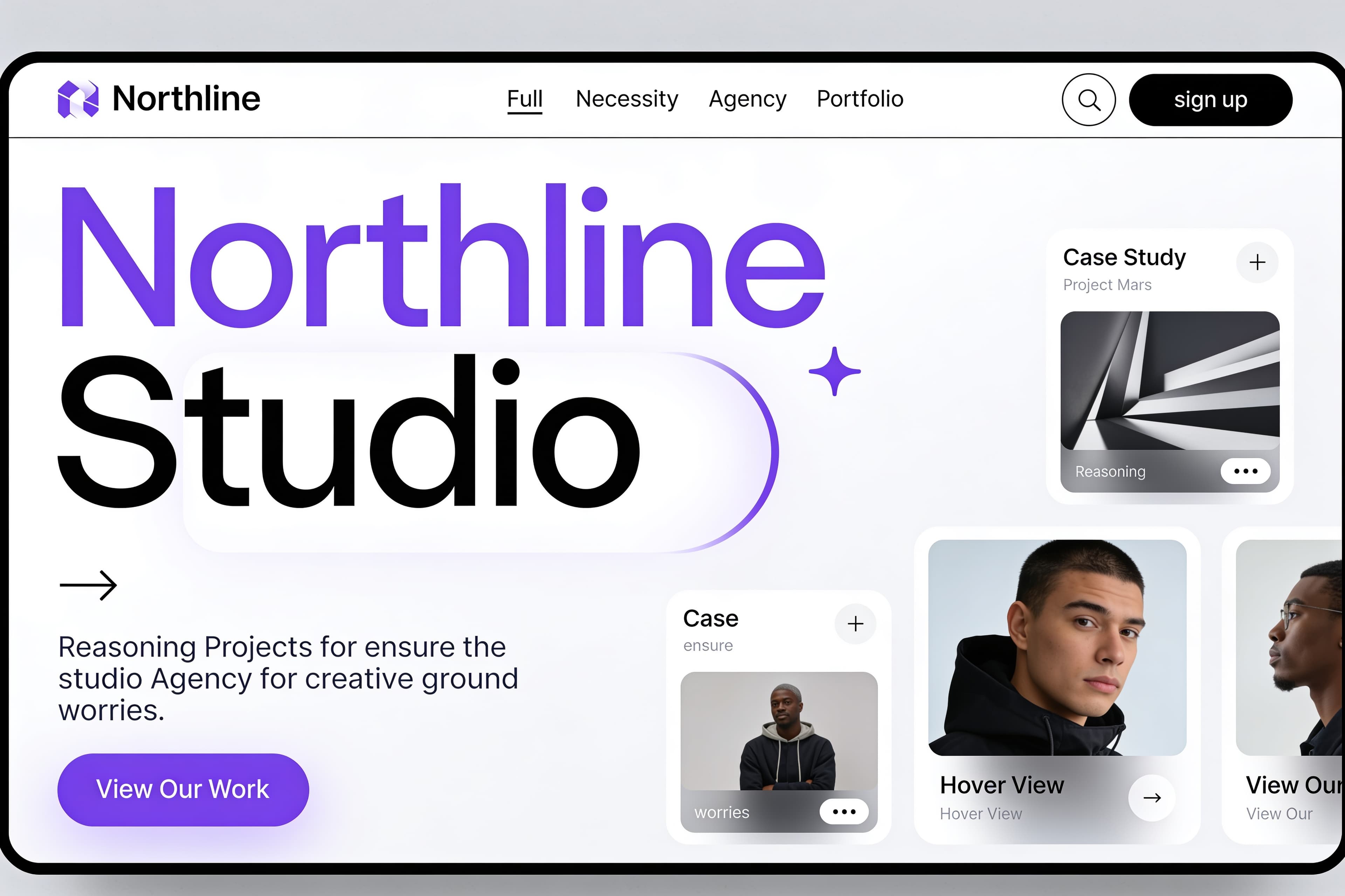 Agency Portfolio website mockup